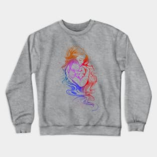 Mother Love  and baby colorful Crewneck Sweatshirt